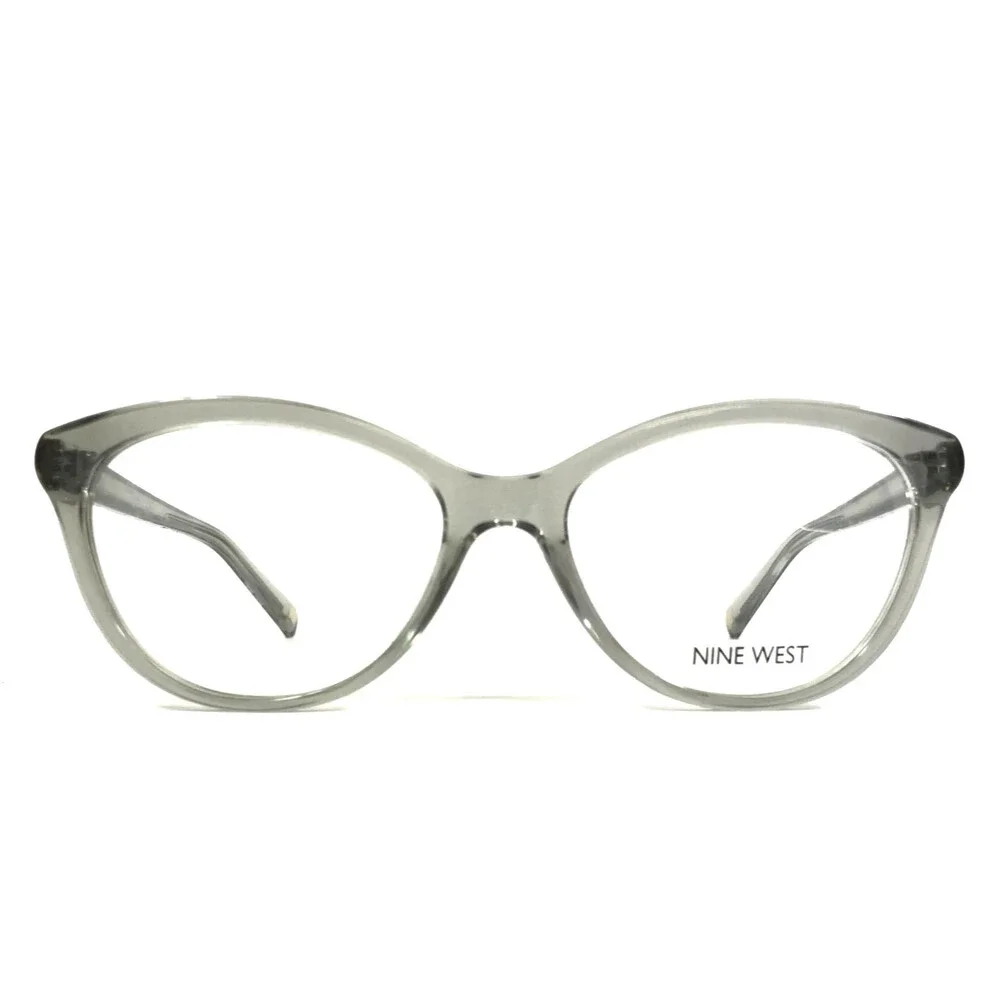 Nine West Eyeglasses Frames NW5109 065 Crystal Smoke Cat Eye Full Rim 52-16-135